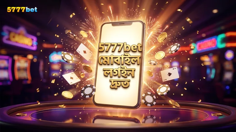 5777bet ক্যাসিনোতে মোবাইল থেকে দ্রুত ও সহজ লগইন সেবা