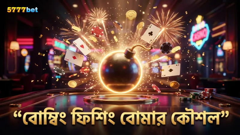 বোম্বিং ফিশিং গেমে বোমার সঠিক ব্যবহার দেখানো হয়েছে