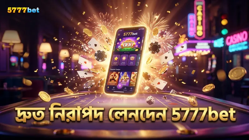 দ্রুত লেনদেন ও নিরাপদ গেমিং 5777bet-এ সহজ হয়ে ওঠে